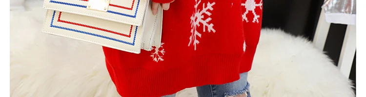 826# Рождественские зимние вязаные свитера для беременных, зимние свободные пуловеры больших размеров, Одежда для беременных женщин, плотные теплые свитера для беременных
