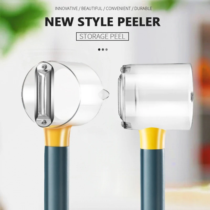 

Multi-Function Peeler Storage Type Peeling Knife Apple Cucumber Peeling With Storage Box Stainless Steel Blade Fruit Scraping