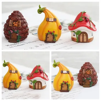 

Miniatures DIY Crafts Fairy Figurines Mini House Garden Decoration Micro Landscape Resin