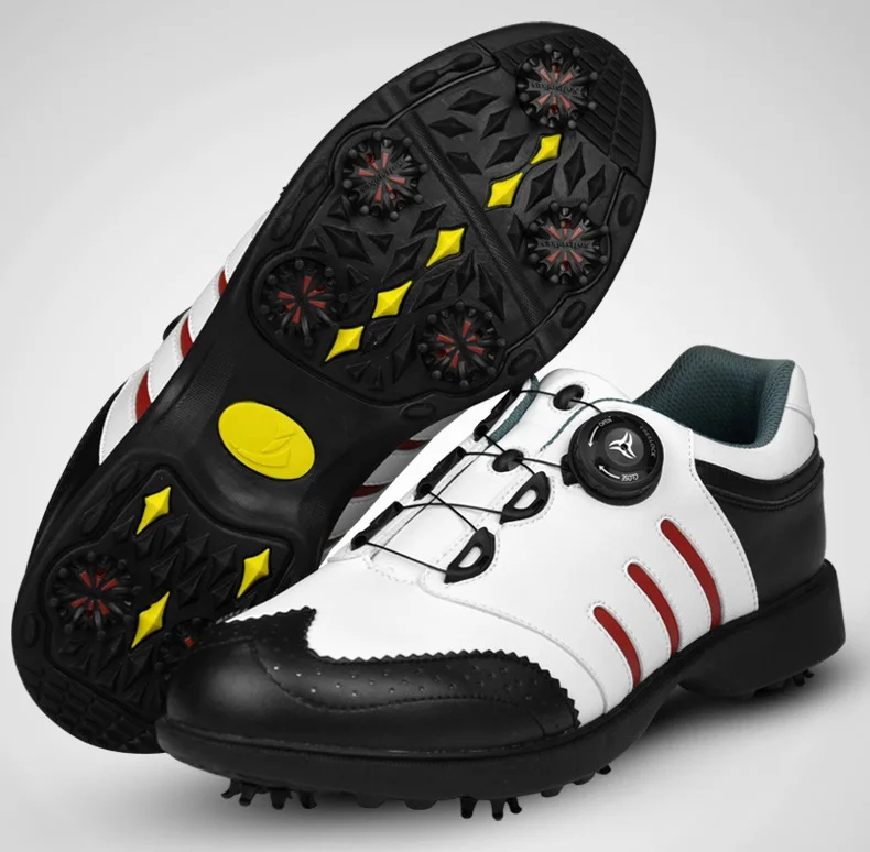 Высококачественная Мужская обувь для гольфа, Мужская дышащая водонепроницаемая тренировочная обувь, профессиональные шипы, нескользящие спортивные кроссовки