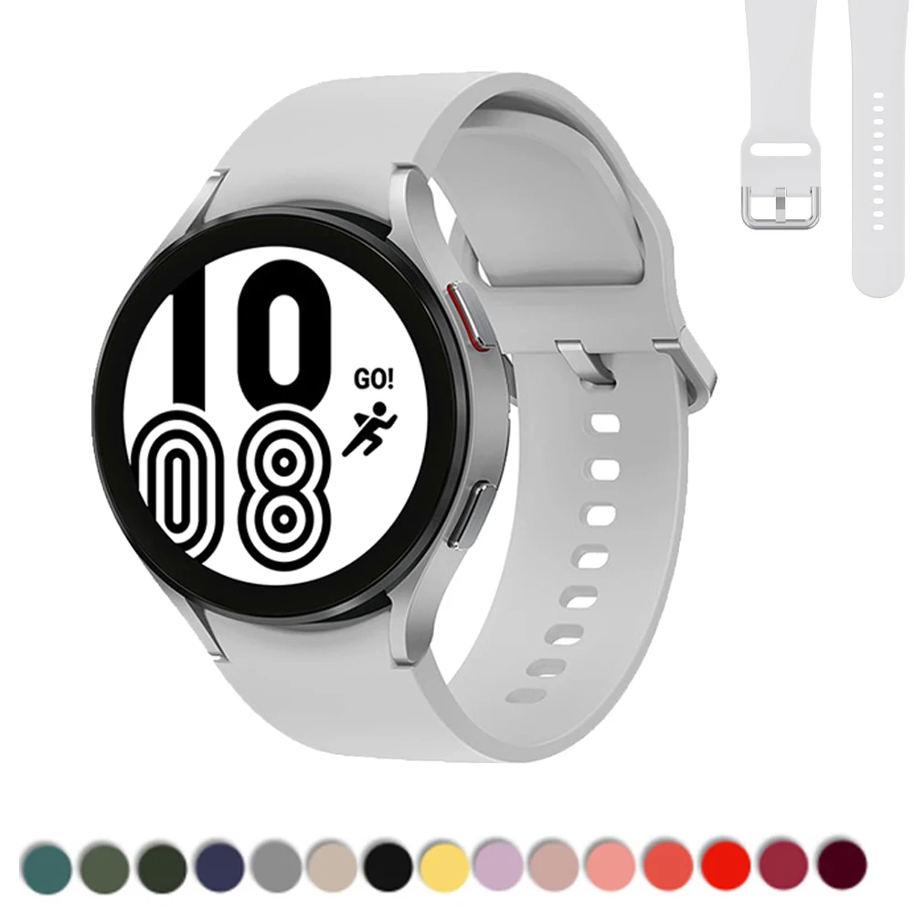 Силиконовый браслет для смарт-часов Samsung Galaxy watch 4 44 мм 40 20 | Наручные часы