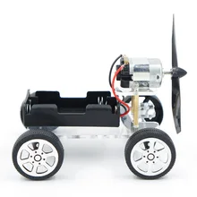 Diy carro de energia eólica montar ciência modelo materiais kits projetos escolares ensinar crianças brinquedos educativos puzzle equipamentos brinquedos