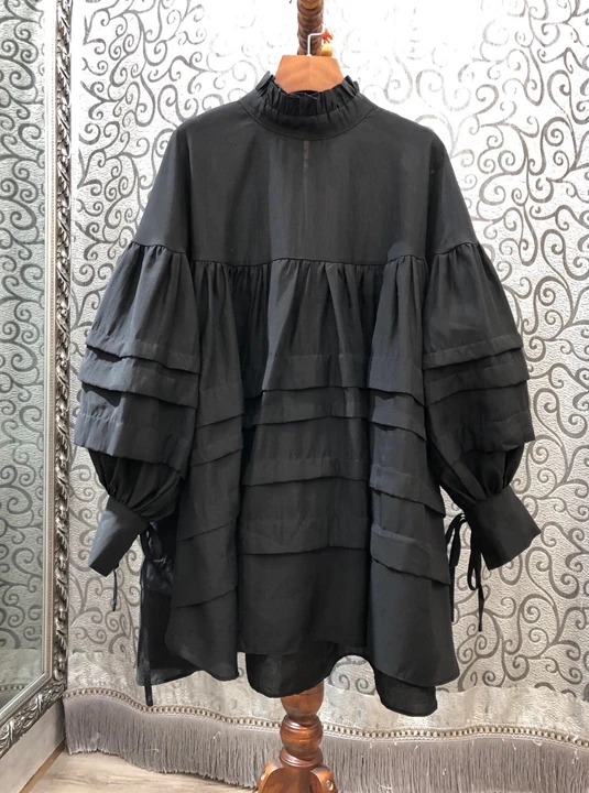 Early Autumn New Women's Wear Xiaoli Leader's Loose Long Sleeve Dress with Pure Colour Decoration