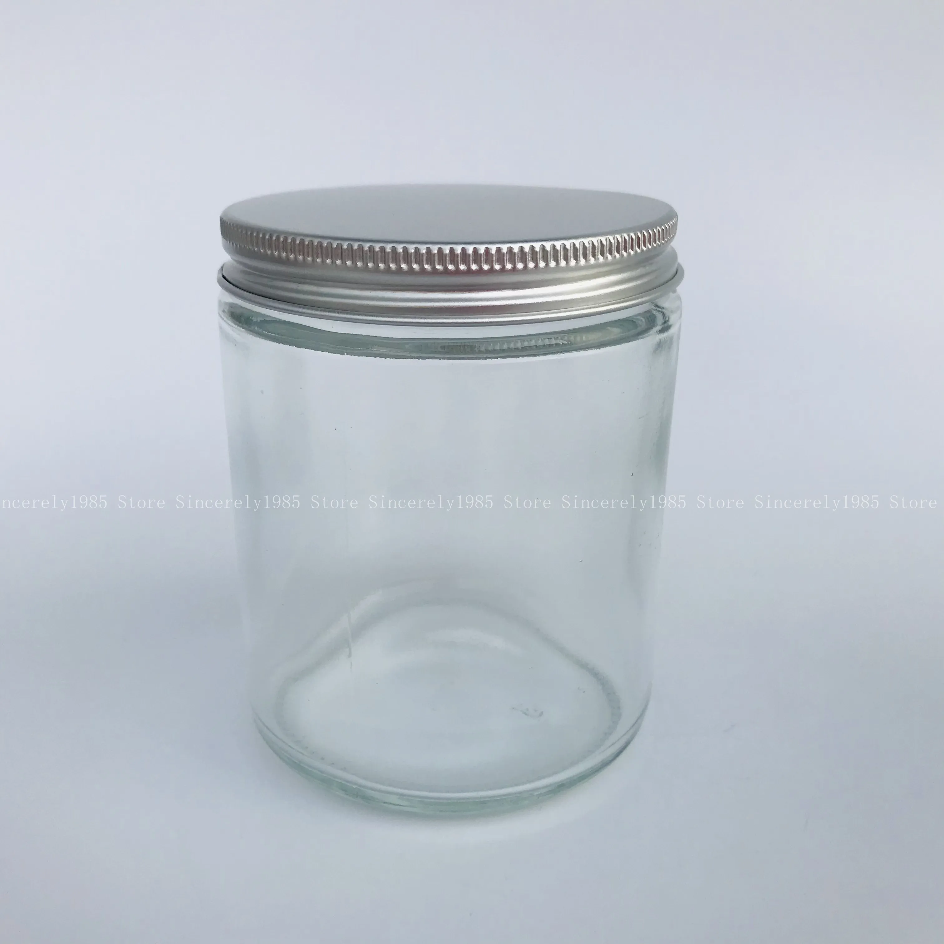 6pcs Glass Candle Jars With Lid Wholesale Empty Candle Container 100/250ml Glass  Jars For DIY Homemade Scented Candles