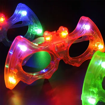 

Fashion Costume Leds Mask Eye Glasses Light Up Flashing Wedding Gifts Party Supplies Adult Child Glow Halloween Christmas Toys