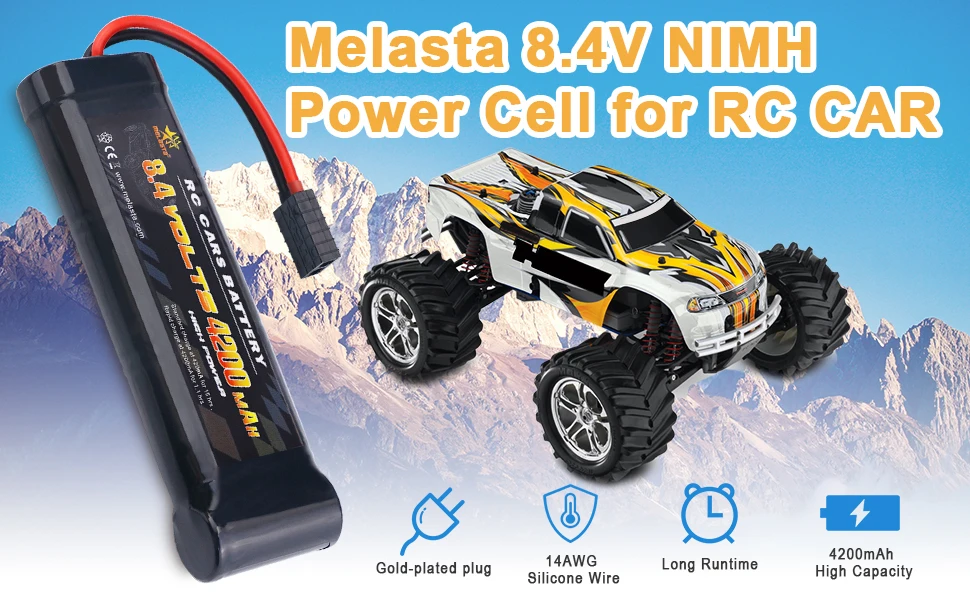 Melasta 8,4 V 4200mAh 7 ячеек плоский блок NiMH аккумулятор с разъемом Traxxas для RC гоночных автомобилей игрушки хобби