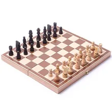 Деревянный набор с шахматной доской для снятия стресса, складные деревянные игры, набор шахмат, антистресс, забавные игрушки для детей и взрослых