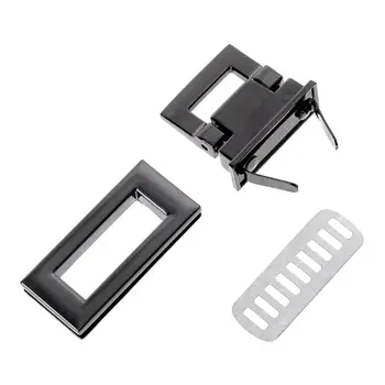 

Rectangle Shape Clasp Turn Lock Twist Lock DIY Leather Handbag Bag Hardware 23GE