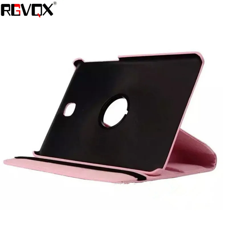 pink 360 градусов вращающийся PU кожаный флип чехол для Samsung Galaxy Tab A 9,7 SM-T550 T550 T551 SM-T555 TabA 9,7 чехол для планшета стекло - Цвет: pink