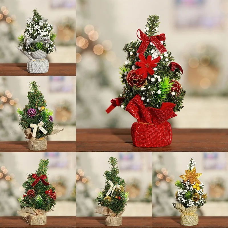 Новинка, праздничная Рождественская елка, цветок, мини настольный стол, XmasTree, вечерние украшения, украшение для дома, офиса, подарки для детей