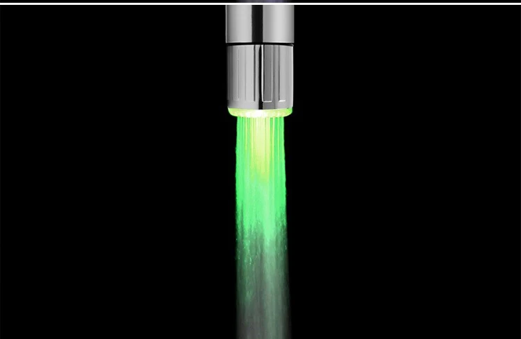 Чжан Цзи светодиодный кран световой кран сопла RGB цвет мигающий температура кран аэратор для смесителя экономия Кухня Аксессуары для ванной комнаты