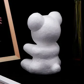 

1PC Artificial Rose Flower Bear 15cm/20cm Foam Rose Bear Mold DIY For Gift Polystyrene Styrofoam Foam Ball