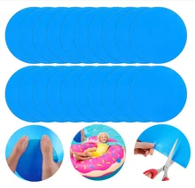 10pcs Pool Patch Repair Tool Patch Repair Kit Inflatable Durable Pool Repair Tape Air Mattress Patch Kit For Swimming Pool Liner