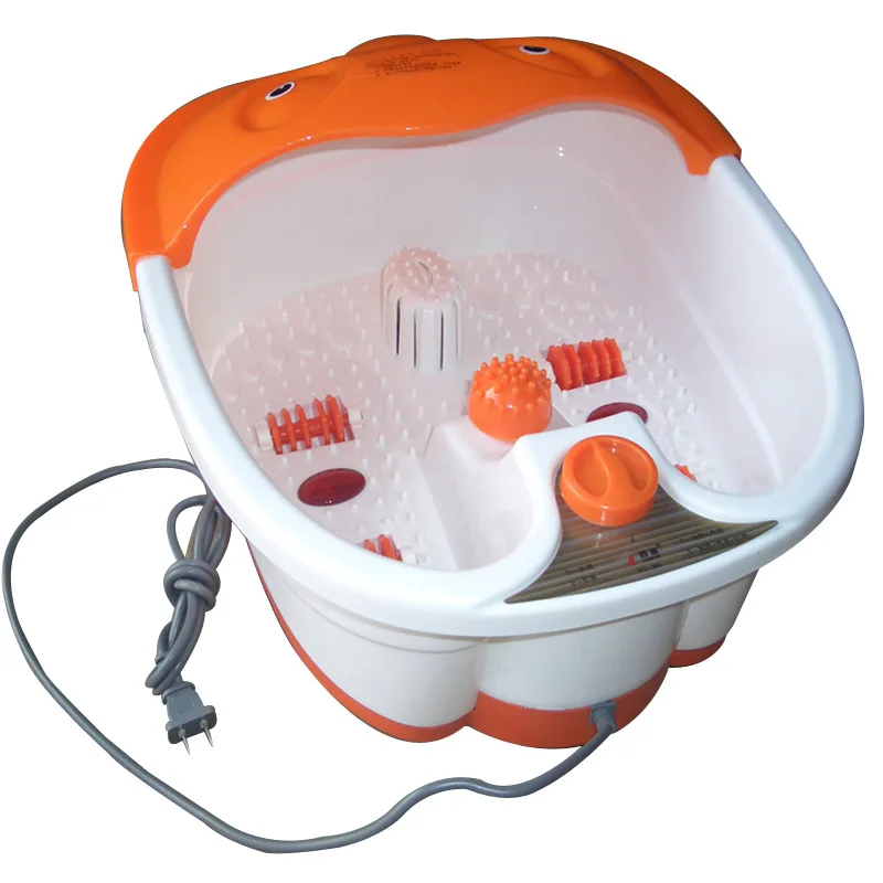 

Foot Bath Automatic Heating Vibration Dual Bottom Roller Massage Magnetic Therapy Promote Blood Circulation Relieve Fatigue