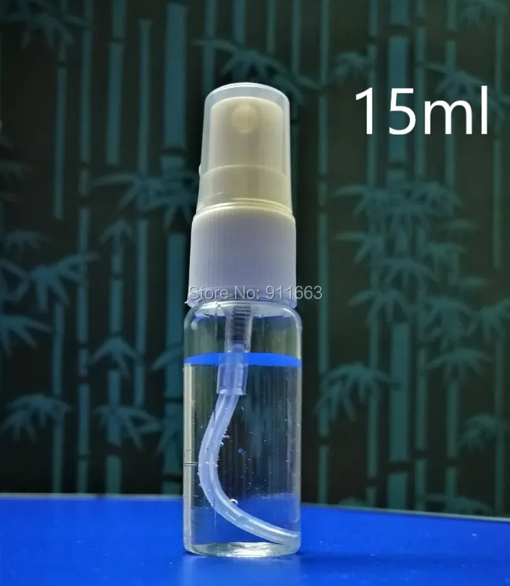 

15ml, 1piece, transparent PET Cosmetics refillable bottles, spray bottlel for fragrance,floral water,flower water spray bottles