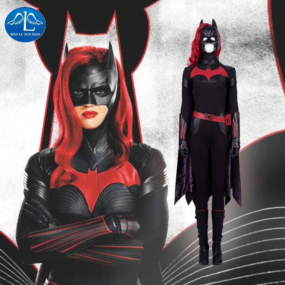 Manluyunxiao Batwoman Косплей костюмы DC супергерой Kate Kane Хэллоуин Карнавал комбинезон для косплея для женщин, выполненный на заказ