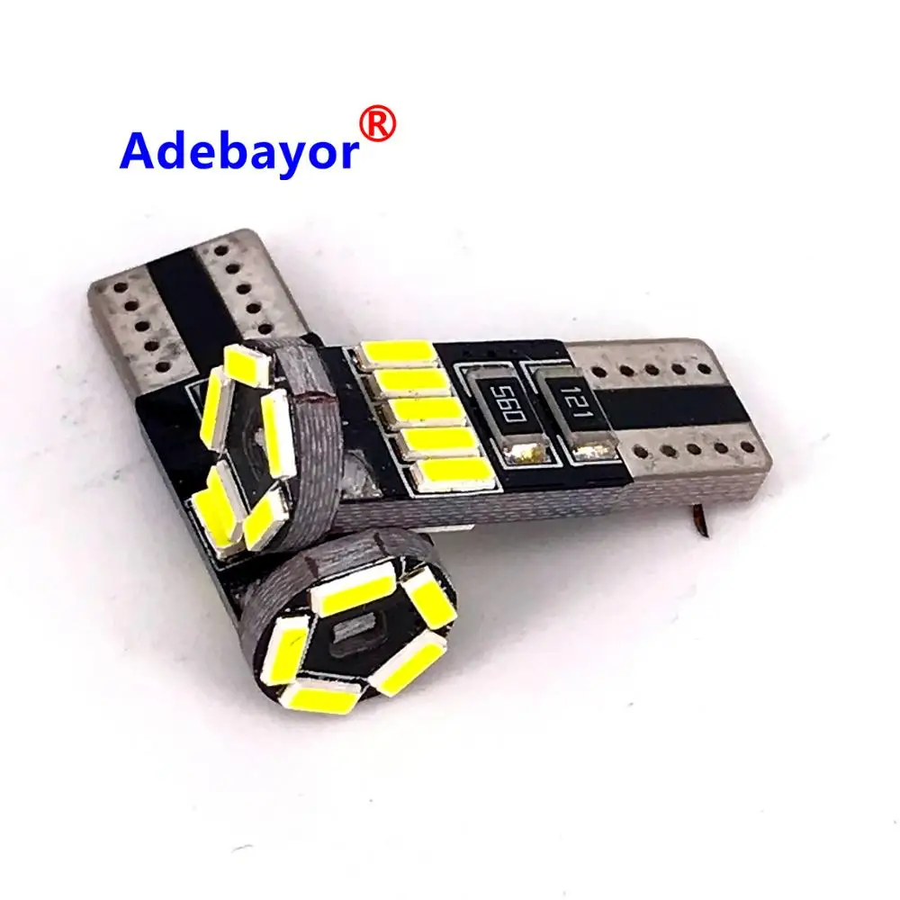 

1pcs T10 W5W 194 4014 SMD LED Canbus 15 LED Bulbs Error Free Car Auto Wedge Interior Light Dome Map Trunk Lamp 12V White