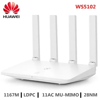 

HUAWEI WS5102 WiFi Router 2.4GHz + 5GHz Dual Band Smart Home Wireless Router 100M LDPC 11AC MU-MIMO Support IPv6 WiFi Amplifier