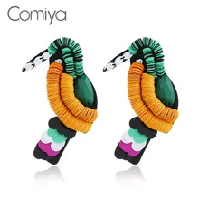 Comiya Mujer серьги-гвоздики для женщин Хлопок Акрил птица аксессуары цинковый сплав ювелирные изделия Feminino Brincos индийская серьга Boho