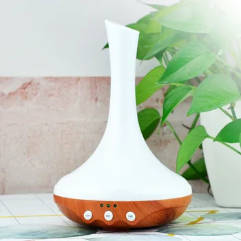 

Vase Shape Ultrasonic Essential Oil Aroma Diffuser Wood Grain Electric Air Aromatherapy Humidifier Oil Dispenser for Home Sap