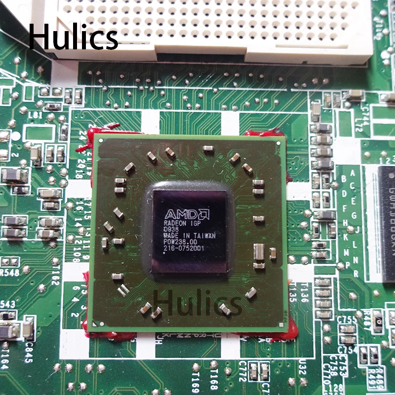 Hulics оригинальная материнская плата ноутбука для hp Pavilion DV7 DV7-3000 574679-001 DA0UT1MB6E1 DDR2 cpu& радиатор и вентилятор
