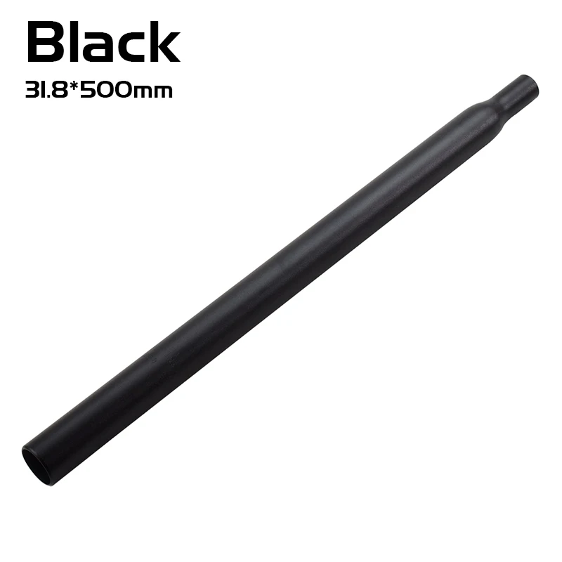 31.8x500mm Black Алюминиевый сплав дорожный стойка сиденья для велосипеда мtb седельная трубка трубы 31,8*500 мм Длина горный велосипед подседельный штырь - Цвет: 31.8x500mm Black