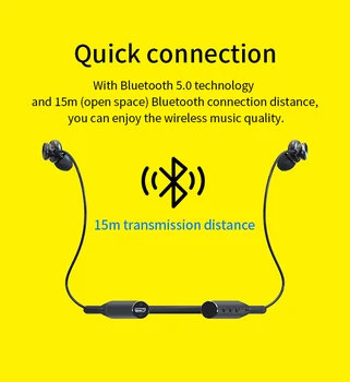 

wireless earphone neckband s15 V5.0+EDR Earphone Waterproof Stereo Sports With Mic