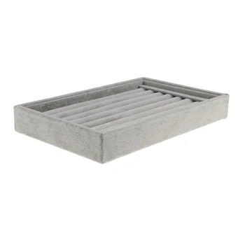 

Ring Earring Jewelry Display Show Case Organizer Box Tray Showcase Holder