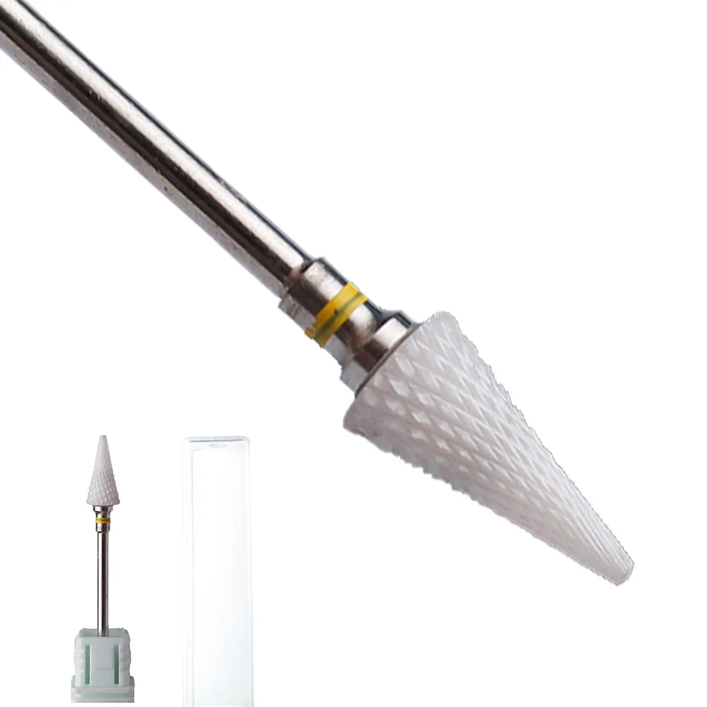 Ceramic Nail Drill Bit for Manicure and Pedicure - Cuticle Care and Polishing Tool