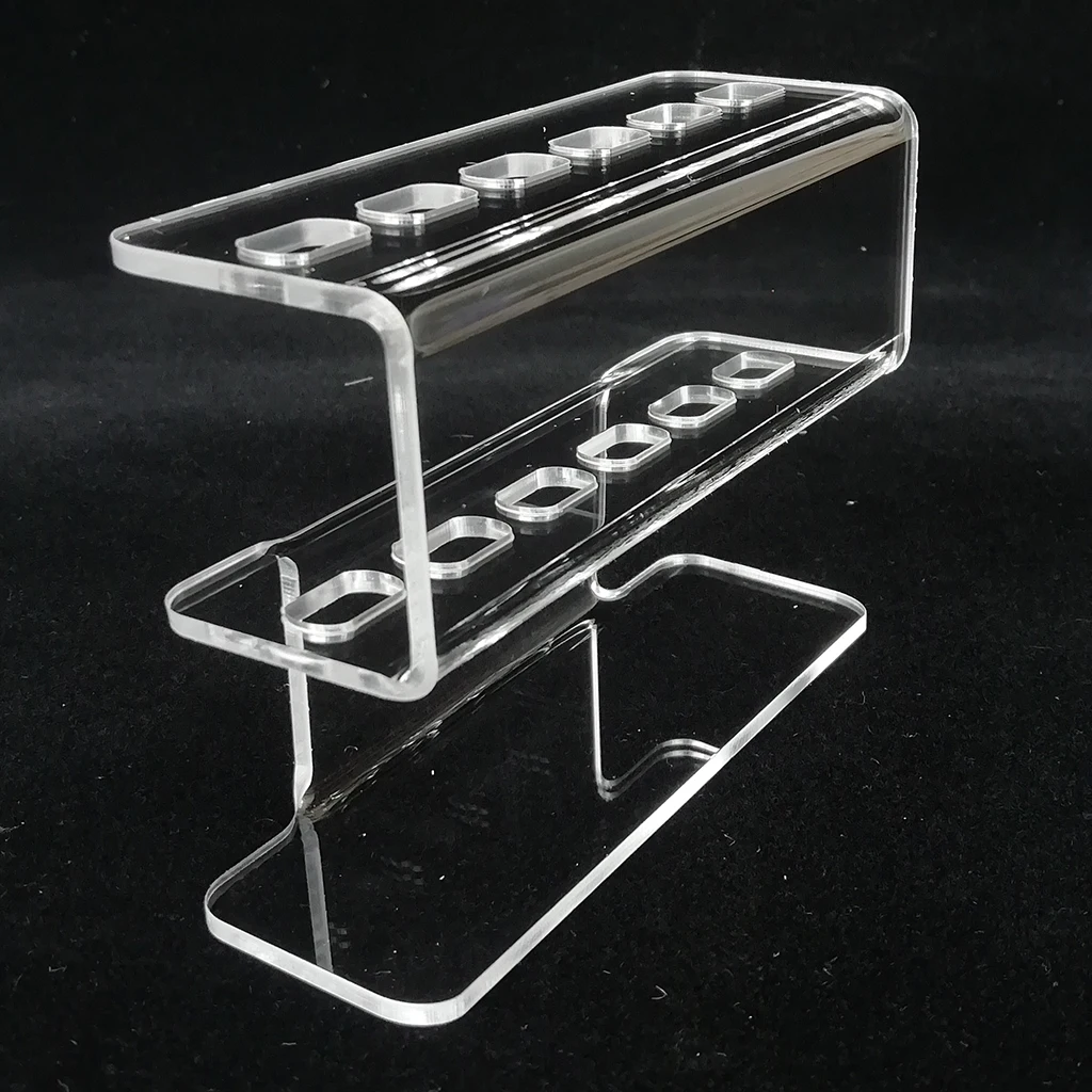 6 Holes Eyelash Tweezers Storage Rack Lash Extension Tools Organizer Holder Stand Nail Tattoo Beauty Tools Shelf