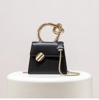 

Brand metal handbag fashion custom ladies clutch bag designer temperament shopping clutch bag quality retro buckle girl bag