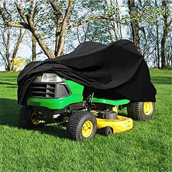 

140*66*91CM Black Garden Tractor Heavy Duty Riding Lawn Mower Cover Waterproof Protector