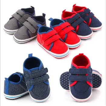 

Fashion Baby Boys Shoes Soft Sole Canvas Sneakers Newborn Casual Shoes Antislip Infants First Walkers