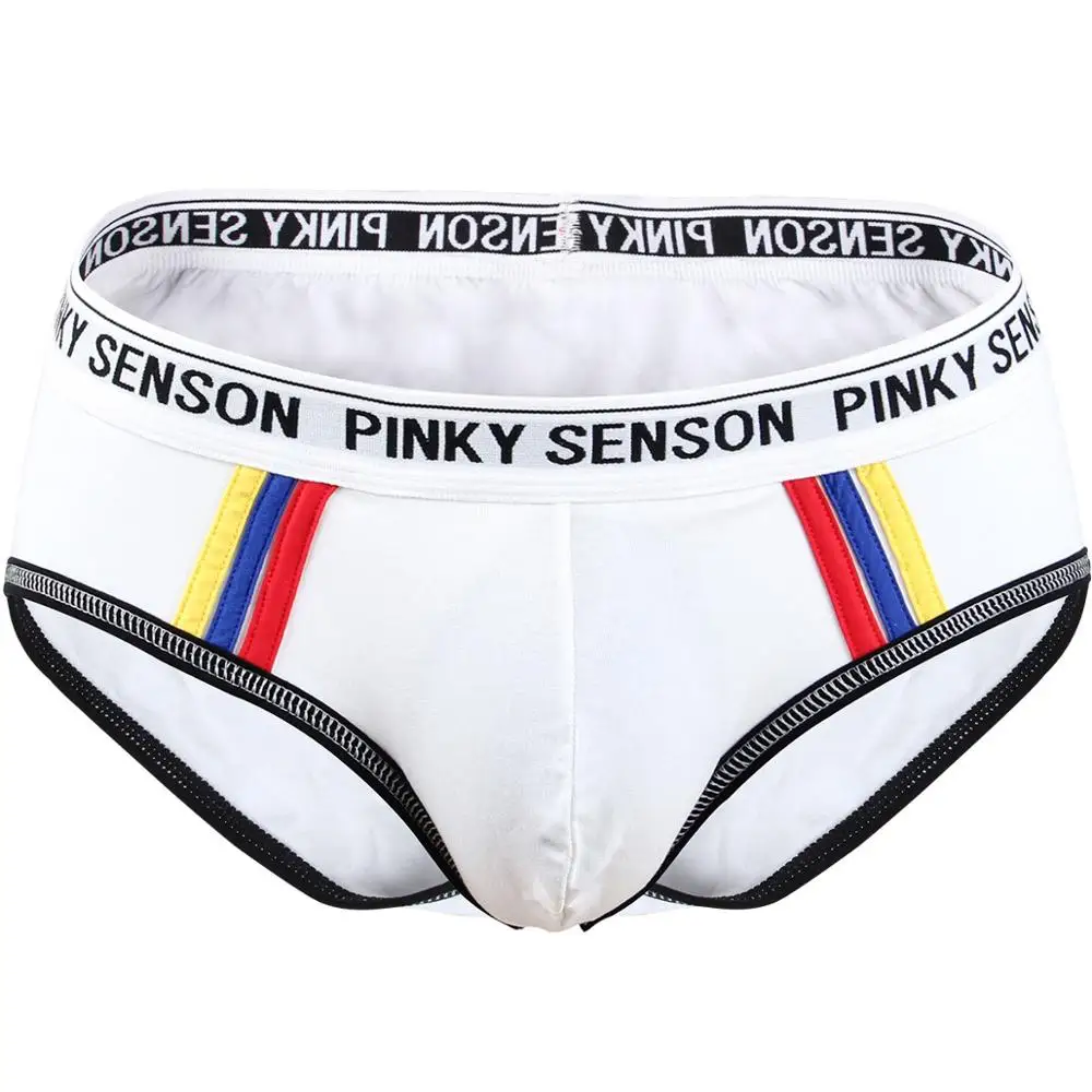 Мужские трусы брифы PINKY SENSON 5 шт./лот US с U образным выпуклым карманом шорты нижнее