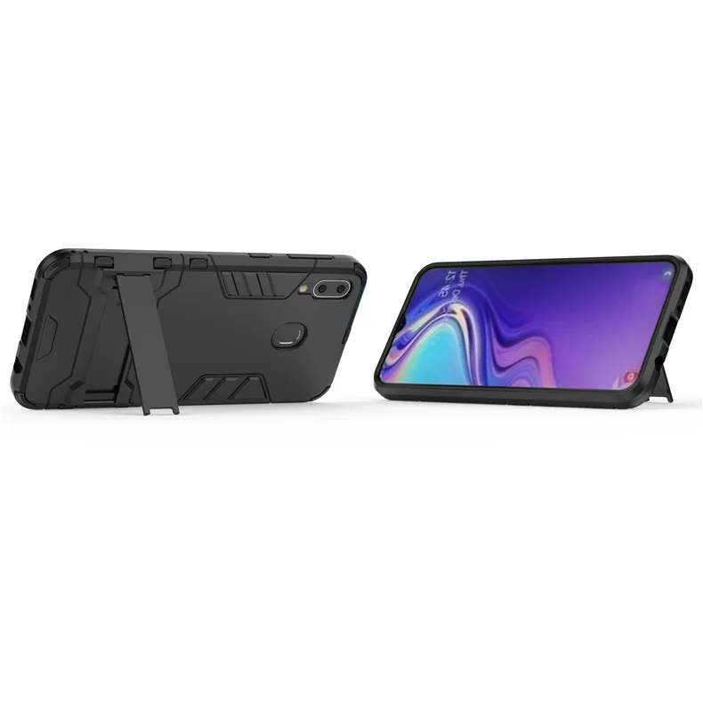 2 в 1 противоударный бронированный чехол для samsung M10 M20 M30 сзади подставки Защитная крышка для A10 A20 A40 A50 A70 чехол