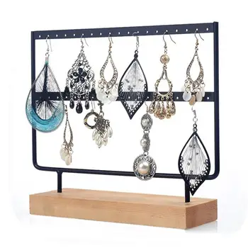 

24/44 Holes 2 Layers Earrings Ear Studs Organizer Rack Jewelry Display Stand gift Jewelry accessories шкафчик для украшений