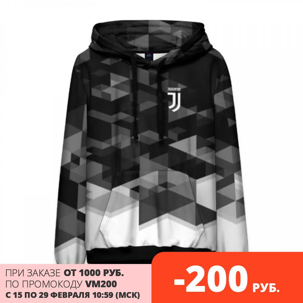 Мужская толстовка 3D Juventus 2018 Geometry Sport | одежда