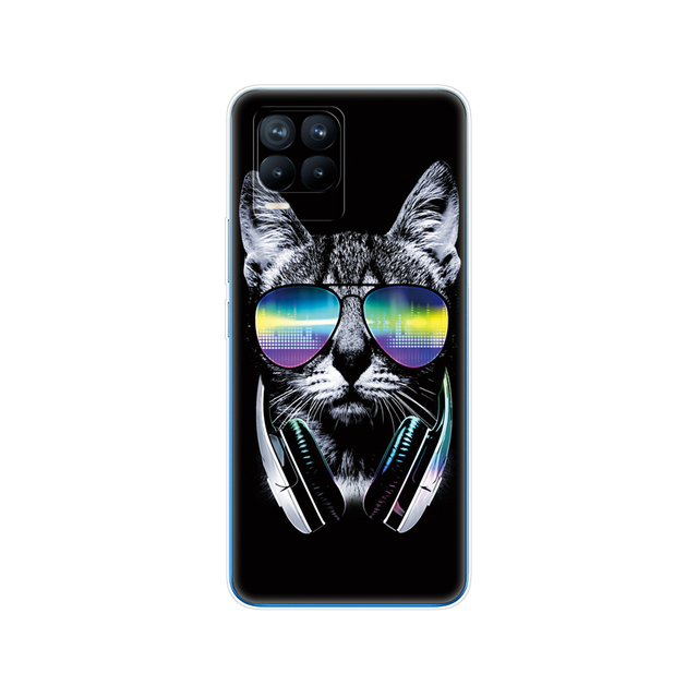Realme 8 Case 6.4" Soft Silicon TPU Back For Realme 8 Pro OPPO Realme8 4G RMX3085 Phone Cover Coque Capa Funda Bumper Bag