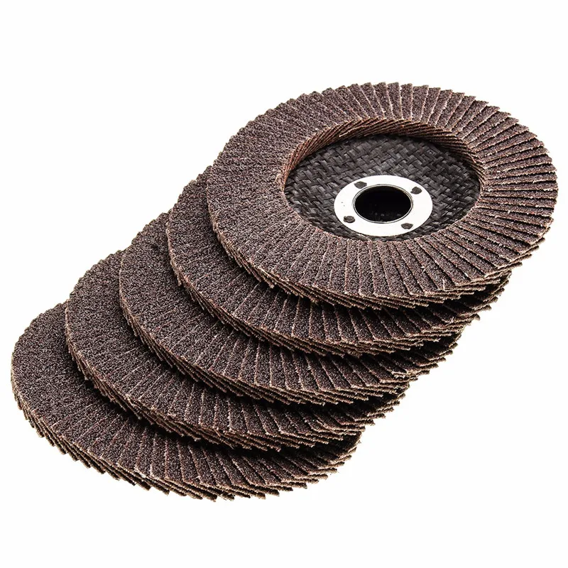 10pcs100mm 4 дюйма 80 зернистость плоский наждачный диск угловой шлифовальный круг для шлифования, резки, профилирование кромок/Beveling Dics