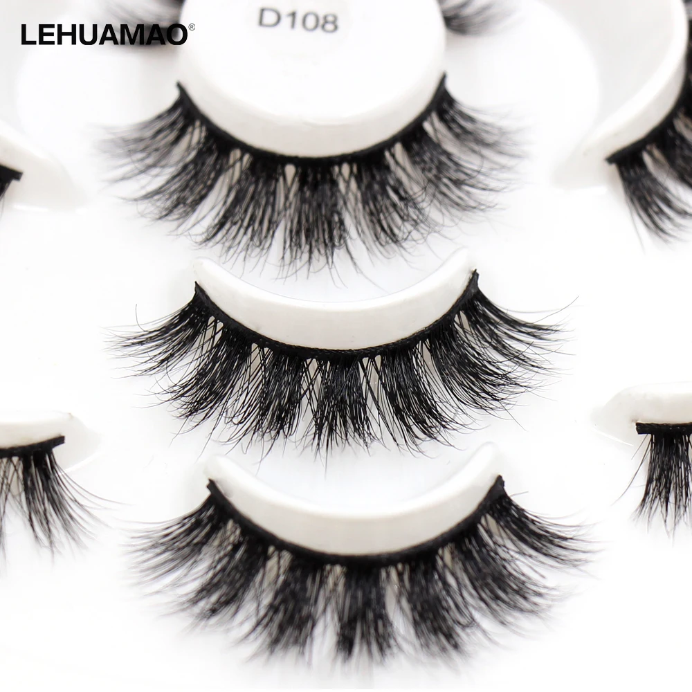 

LEHUAMA7 pairs natural false eyelashes fake lashes long makeup 3d mink lashes eyelash Fluffy extension mink eyelashes or beauty