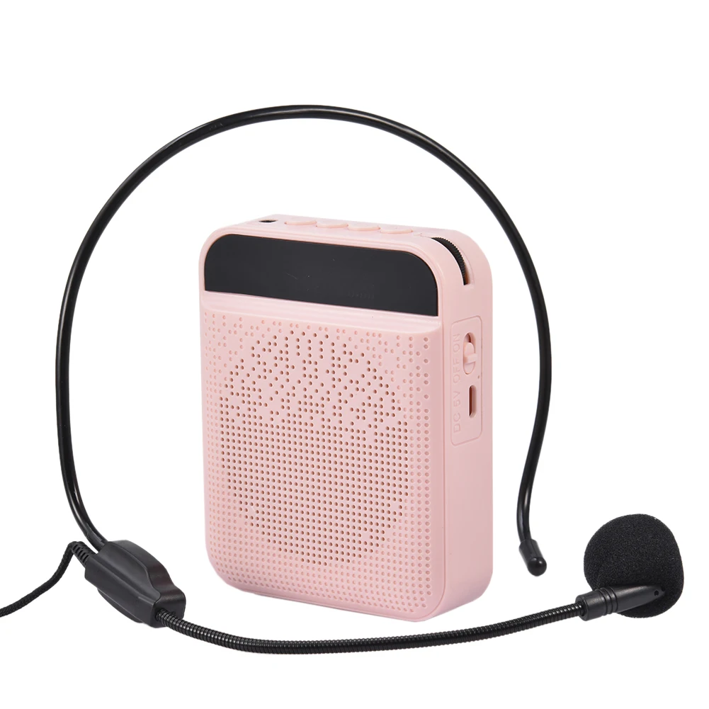 Portable Voice Amplifier with Mic Headphone Personal Microphone Speaker for Teachers Tour Guides Trainers