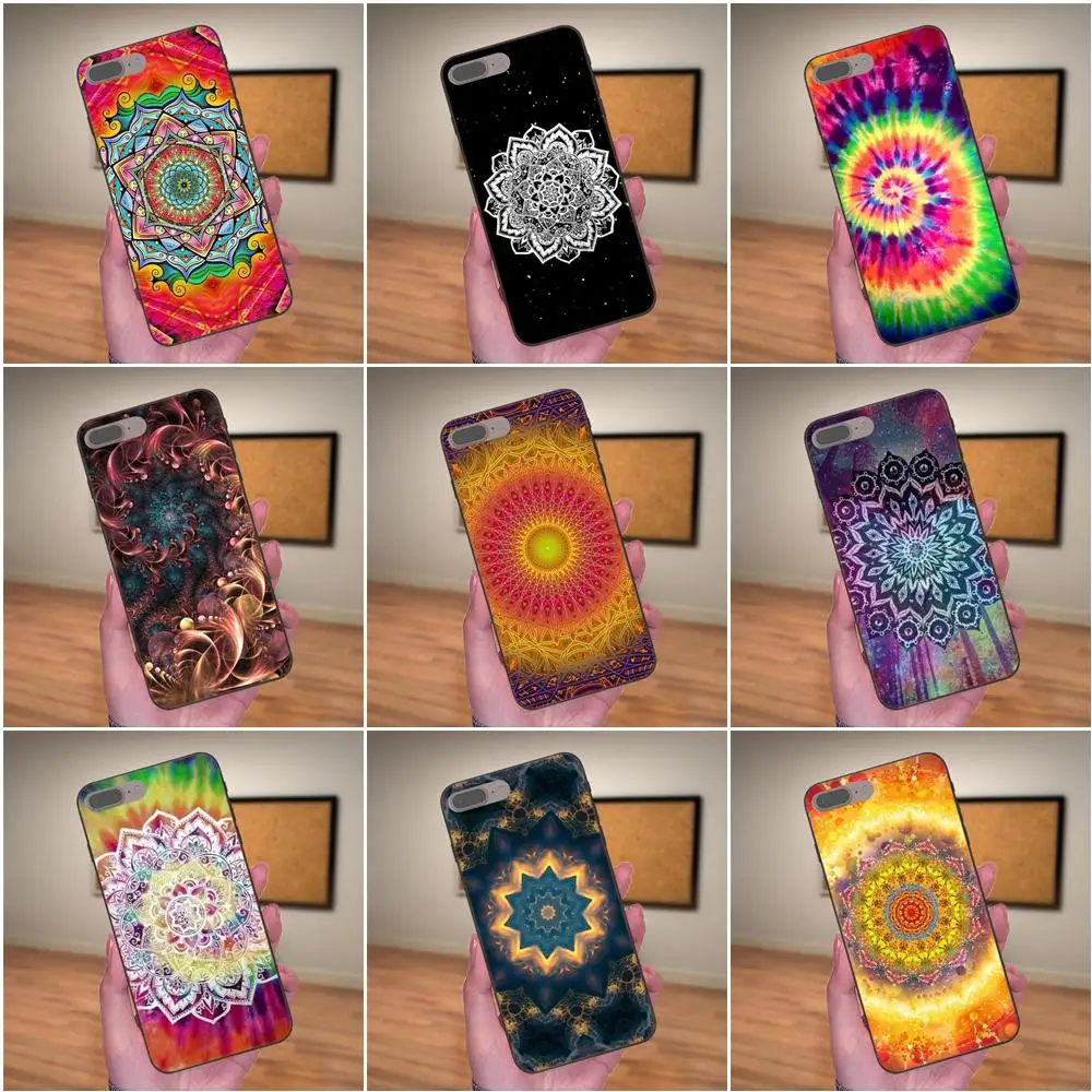 Балетный узор Мандала с цветами для Samsung Galaxy Note 4 8 9 G313 S3 S4 S5 S6 S7 S8 S9 S10 Edge Plus Lite I9080