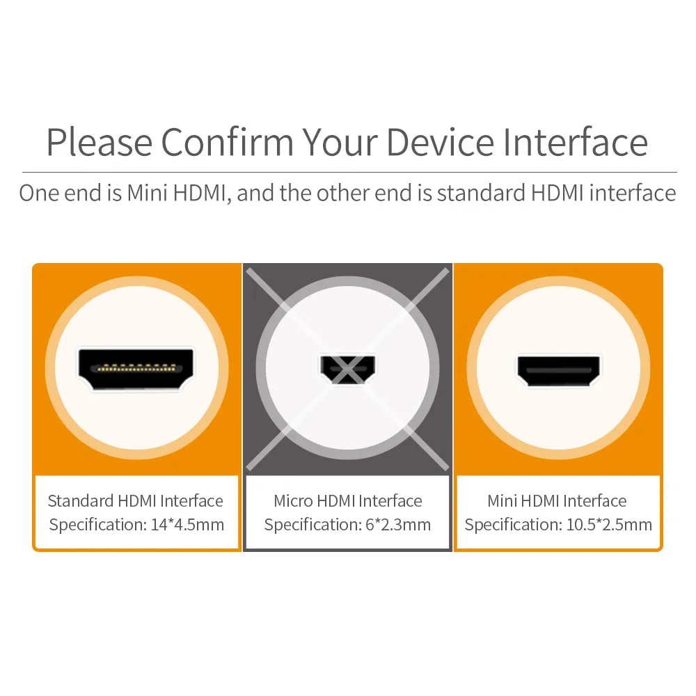 FEELWORLD Mirco HDMI кабель видео кабели позолоченный 1,4 1080P 3D кабель для HDTV сплиттер коммутатор 1 м