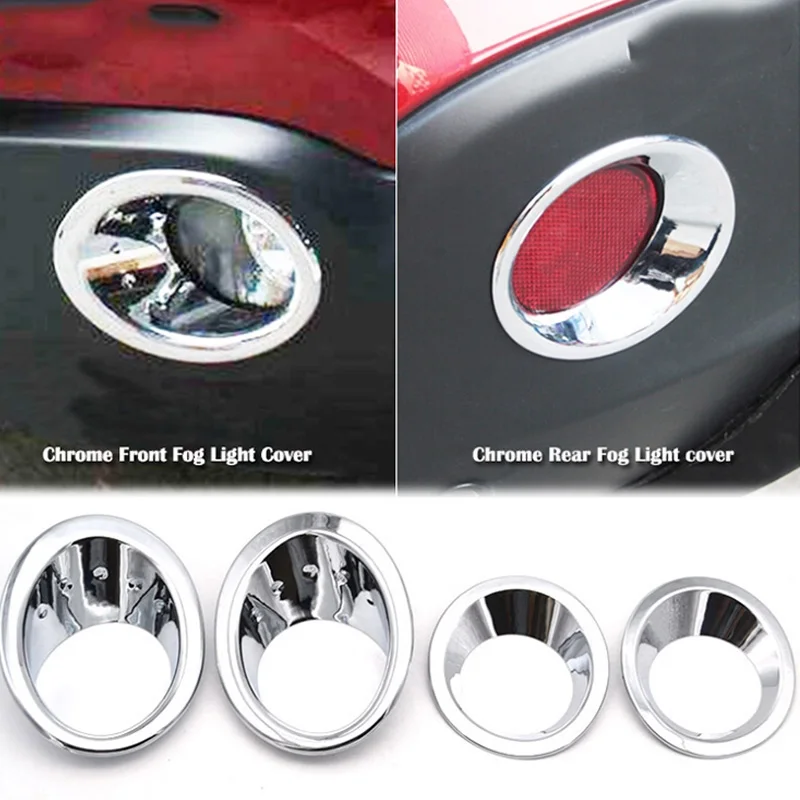 Для Nissan Qashqai/Dualis J10 2007-2009 хромированный передний задний противотуманный светильник, крышка бампера, накладка, молдинг, декоративная рамка, акцент