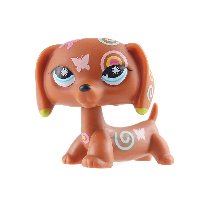 Lps редкая игрушка для питомцев Такса собака коричневая оригинальная фигура колли