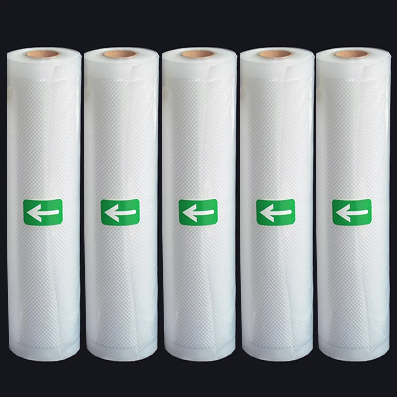 LIFE-Bolsa de envasado al vacío para cocina, sellador al vacío de alimentos, embalaje al vacío, bolsas de almacenamiento, comida fresca, larga duración, 5 m