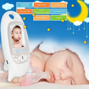 

CYSINCOS Baby Monitor Video 2-Way Talk with Camera Wireless Baby Monitor 2.0"LCD Display Baby Lullaby Night Vision Temperature