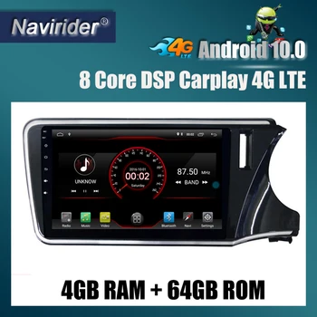 

Built in 4G Lte car Intelligent navigation tape recorder 10 android car gps radio multimedia player for honda City RHD 2014