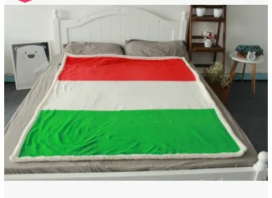 DREAM KARIN Manufacturers spot trade British union jack American star flag Canadian maple leaf flag flannel double blanket - Цвет: 4
