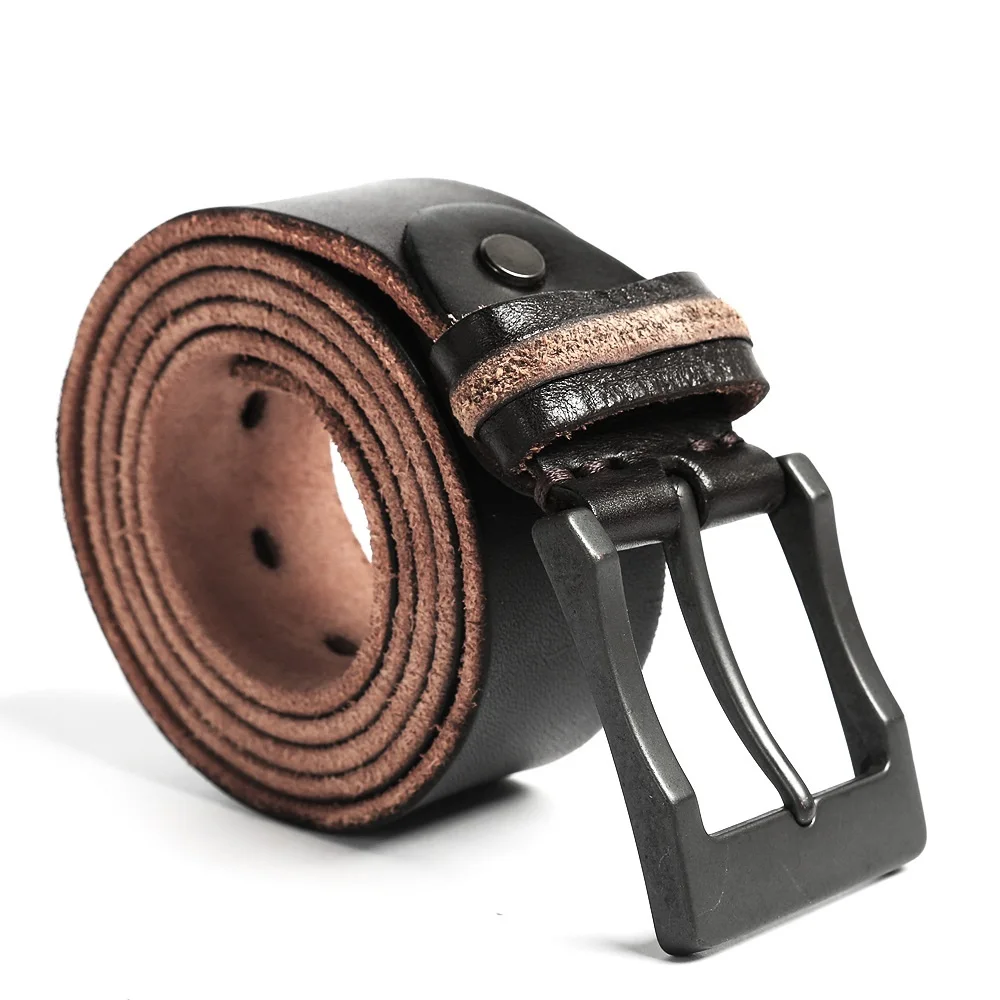 

M366 Men Top Layer Leather Casual High Quality Belt Vintage Design Pin Buckle Genuine Leather Belts Male Waistband Cummerbund
